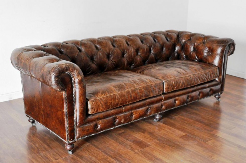 Bordo Hakiki Deri Chester Koltuk Modelleri, Gerçek Deri Koltuklar