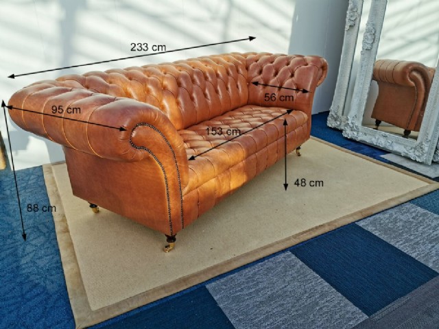 İtalyan Model Chesterfield Kanepe Tasarım