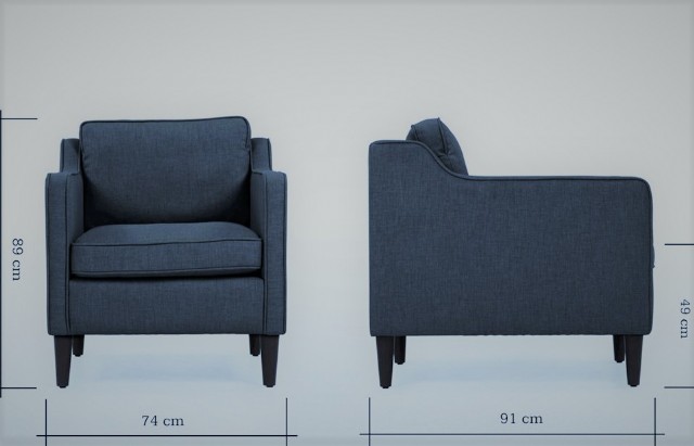 Modern Deri Tekli Koltuk Taba Renk Gerçek Deri