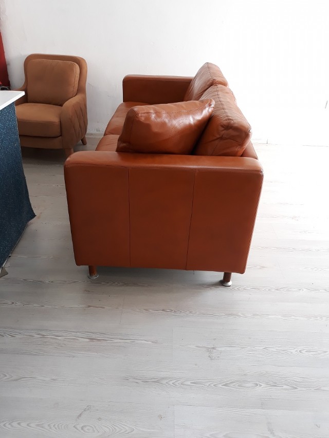 Taba Renk Modern Gerçek Deri Kanepe Modelleri