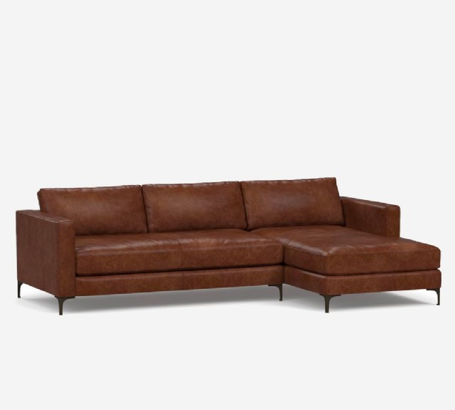 Koltuk Köşe Takım Deri Koltuk Kare Kol Modeli Metal Ayaklı Modern Köşe