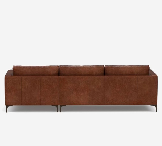 Koltuk Köşe Takım Deri Koltuk Kare Kol Modeli Metal Ayaklı Modern Köşe