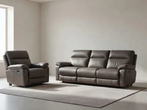 Füme Relax Deri Koltuk Takımı