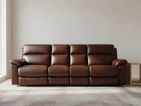 Kahve Rengi Dört Kişilik Relax Koltuk
