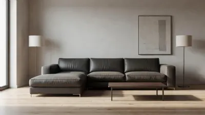 Antrasit Gri Deri Koltuk Modern Salonlarda Nasıl Durur?