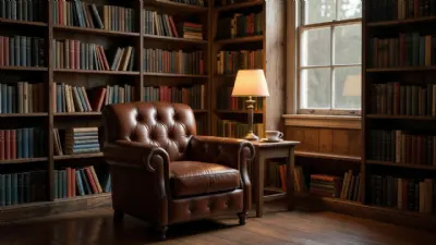 Kütüphane Köşesi İçin Klasik Chesterfield Deri Koltuk Seçenekleri